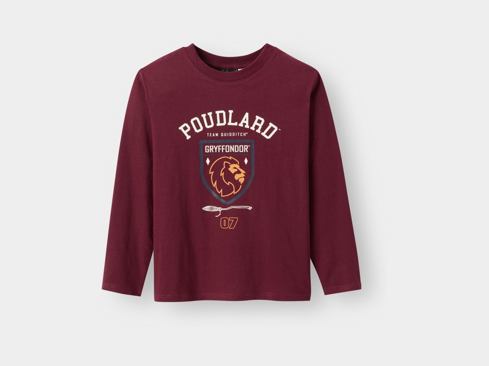 Rotes Hogwarts-T-Shirt für Jungen 2