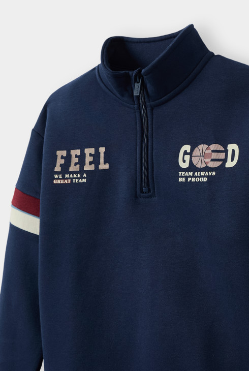 Sweat bleu marine garçon 2