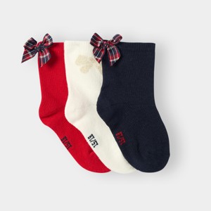 Lot de 3 chaussettes multicolores bébé fille
