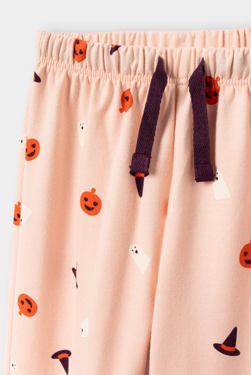 Pyjama Halloween rose fille 2