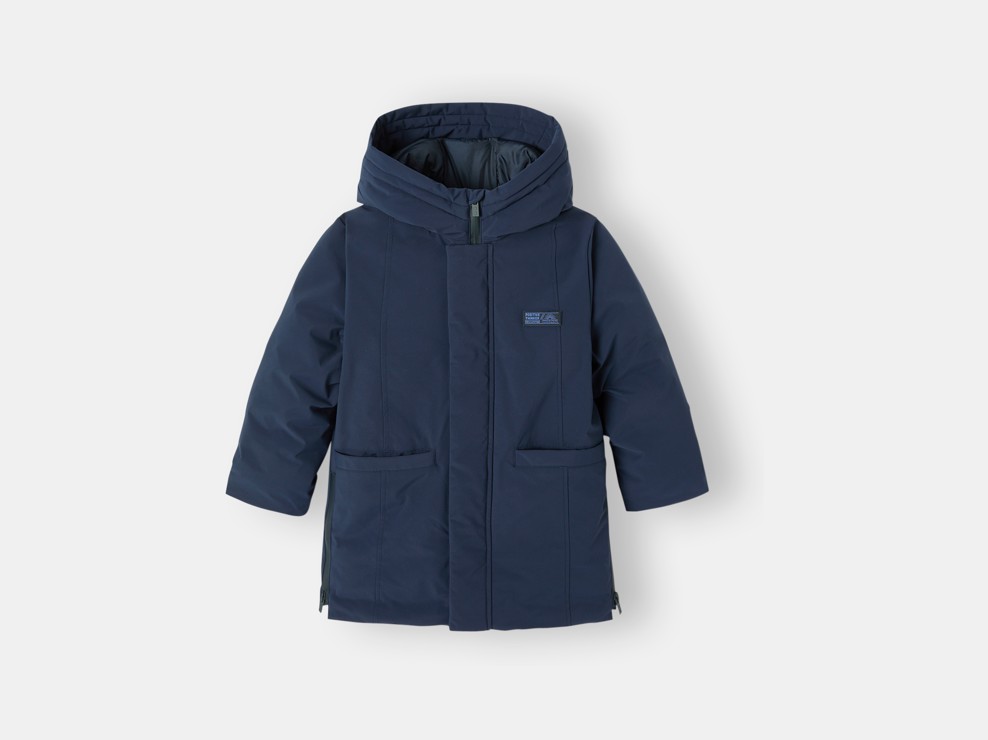 Parka à capuche bleu marine garçon 1