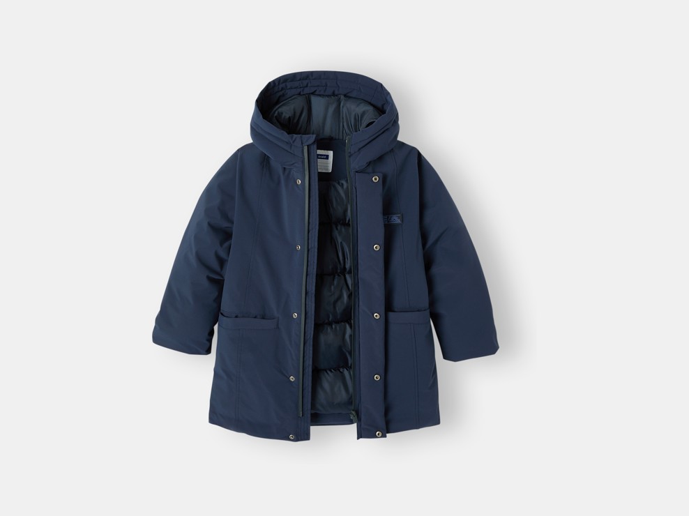 Parka à capuche bleu marine garçon 2