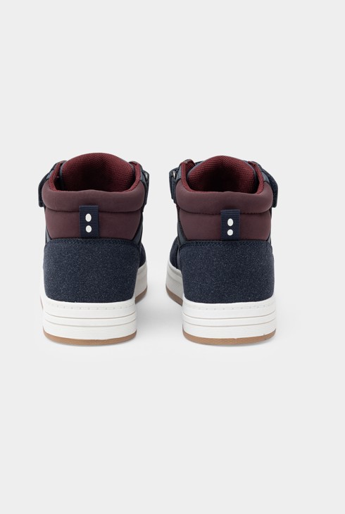 Zapatillas deportivas de caña alta azules para niño 2