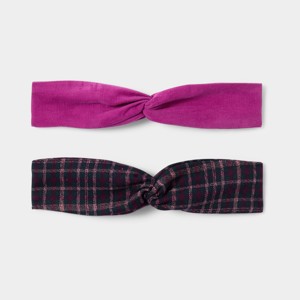 Headband rose bébé fille (lot de 2)