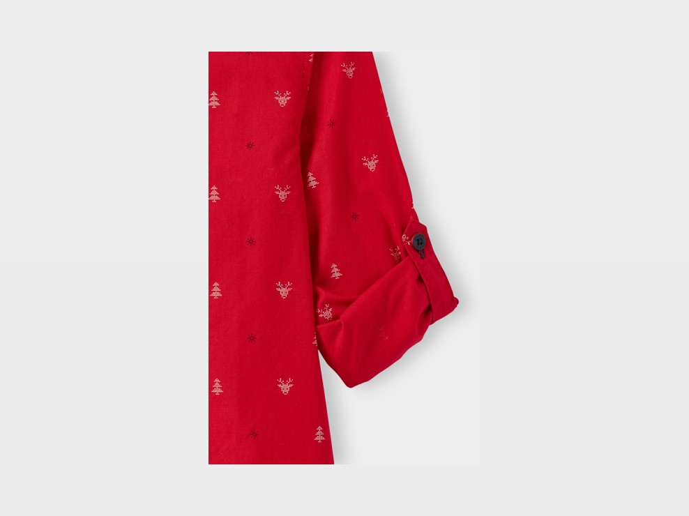 Chemise rouge Noel garçon 2