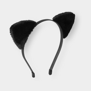 Serre-tête chat noir fille