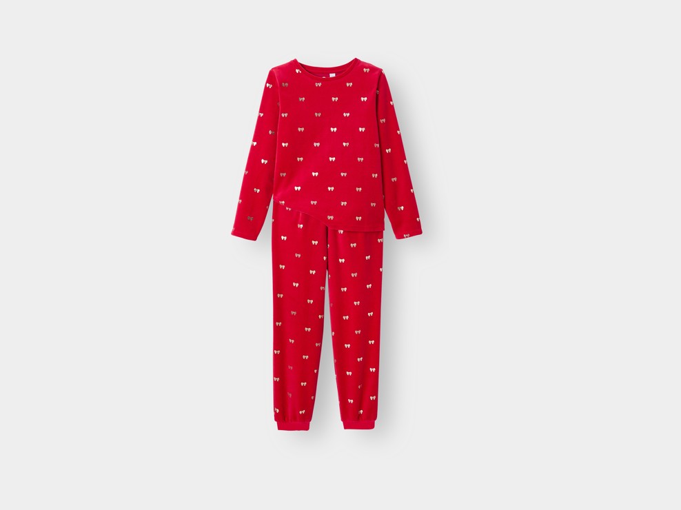 Ensemble pyjama rouge fille 2