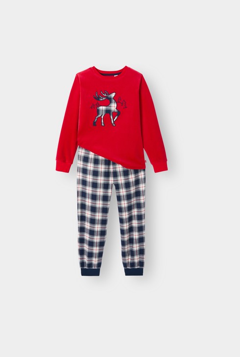 Pyjama renne rouge garçon 1