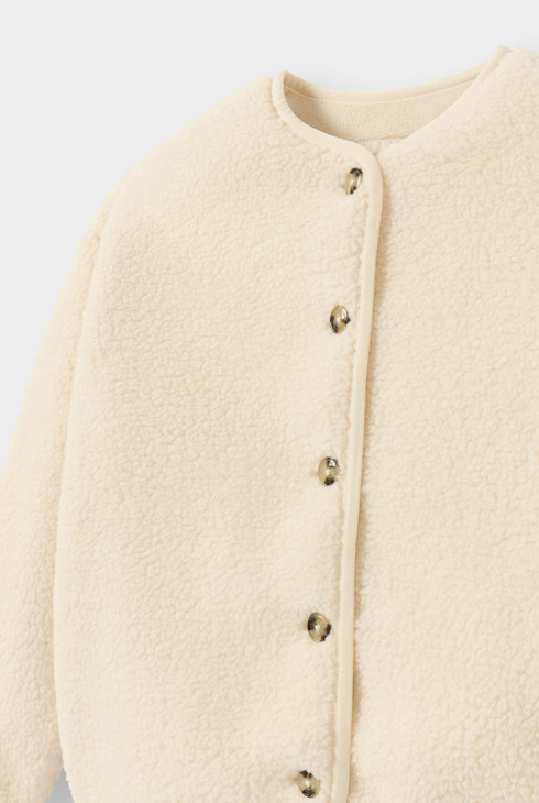 Veste blanche farine fille