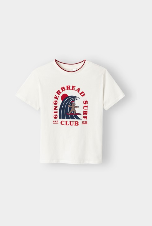 T-shirt blanc à manches courtes garçon 1