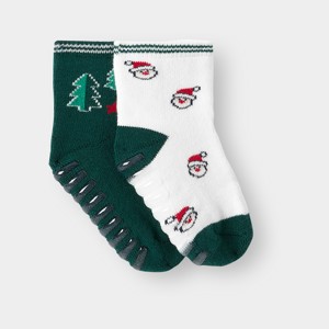 Lot de chaussettes antidérapantes vertes garçon
