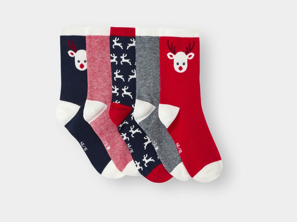5er-Pack bunte Socken für Jungen 1