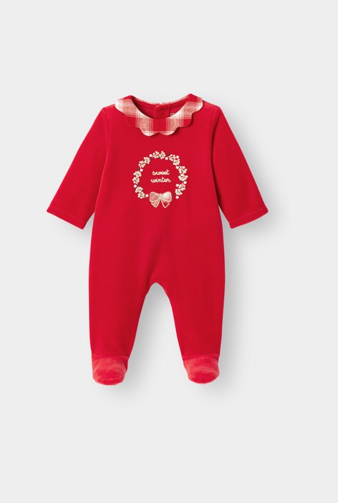Pyjama coton rouge fille 2