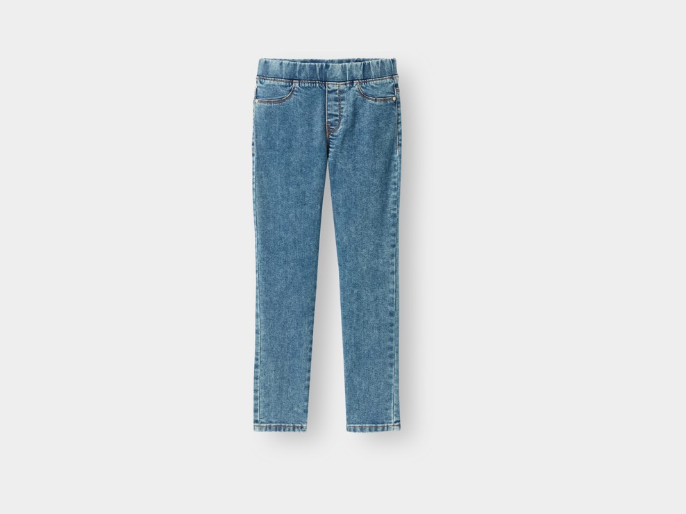 Tregging denim bleu fille 1