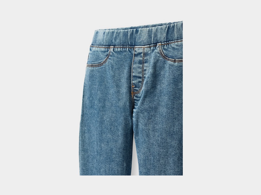 Tregging denim bleu fille 2