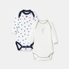 Lot de 2 bodies manches longues bébé fille