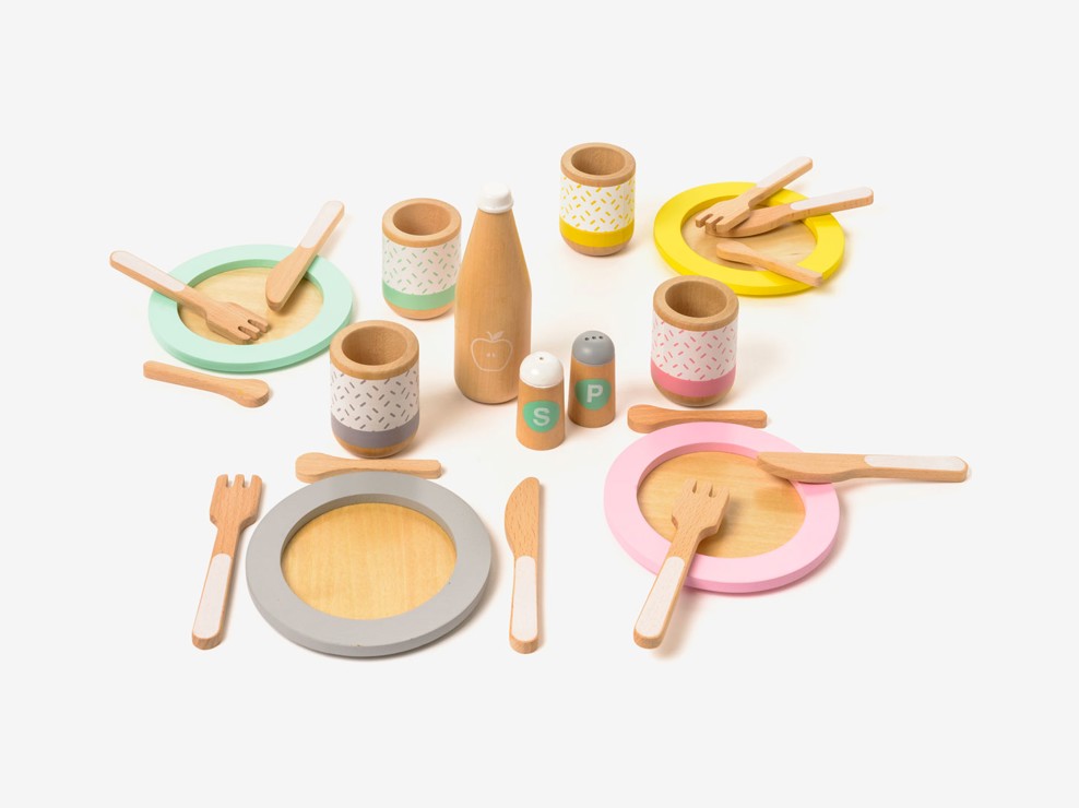 Dinette 23 pièces en bois Oxybul 1