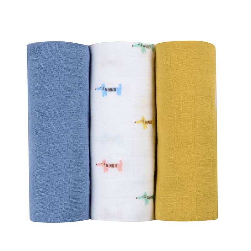 Beaba - Lot de 3 langes chien