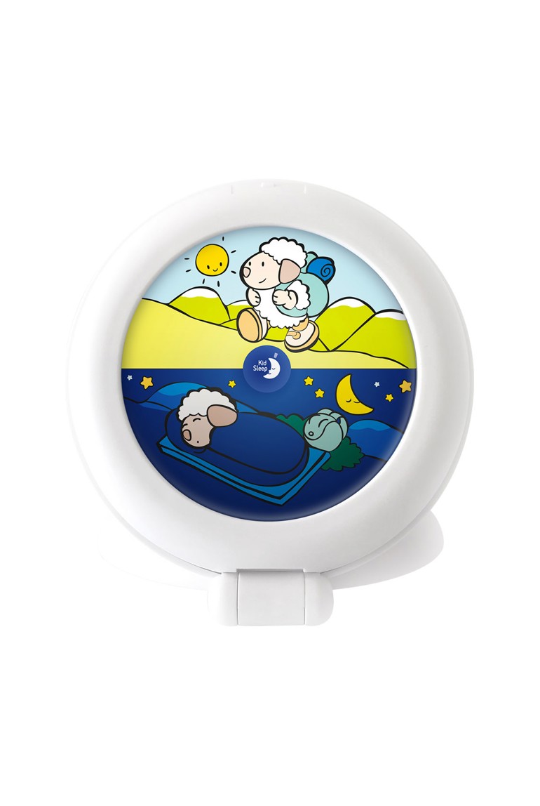 Veilleuse indicatrice de réveil nomade blanc Globe trotter Pabobo 1