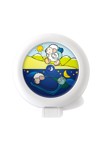 Veilleuse indicatrice de réveil nomade blanc Globe trotter Pabobo 1
