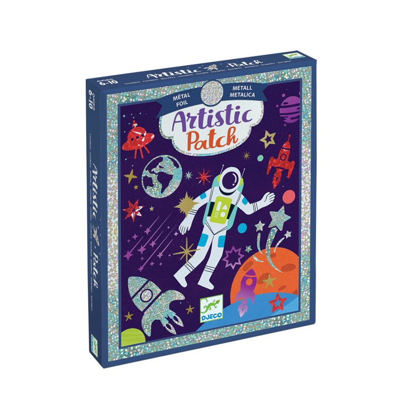 Djeco - Coffret Artistic Patch papier métallisé Cosmos