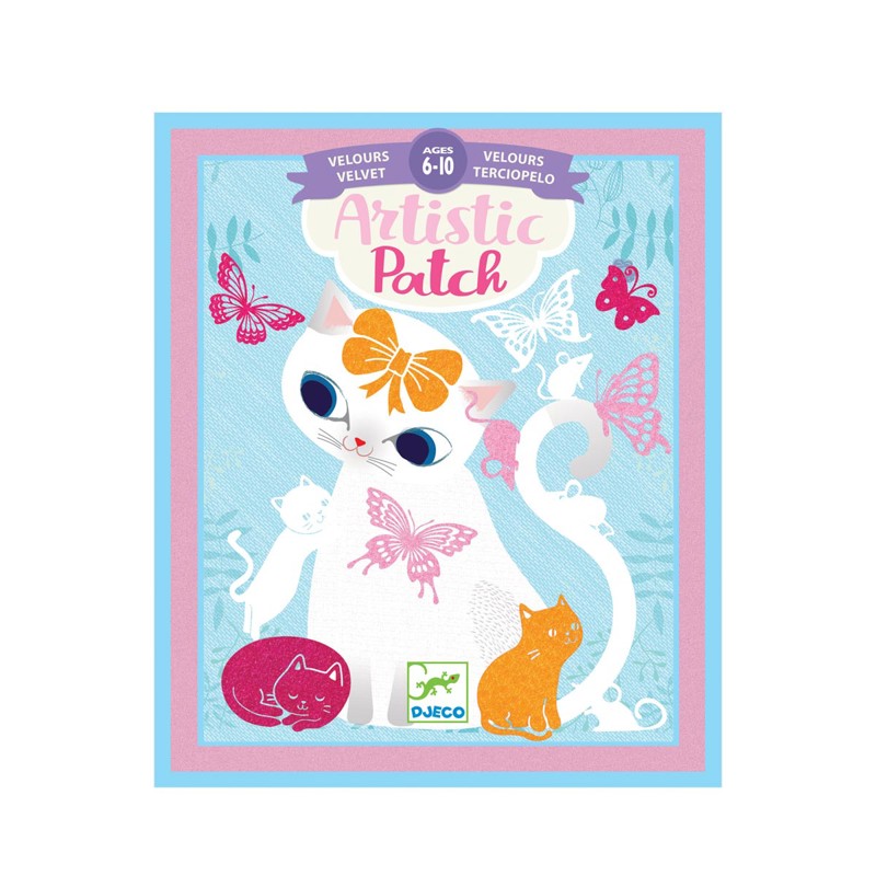 Djeco - Coffret Artistic Patch velours Little pets