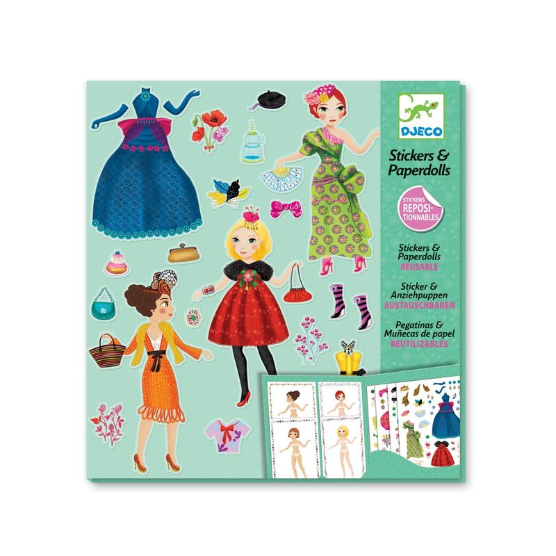Djeco - Stickers repositionnables Trop Mode