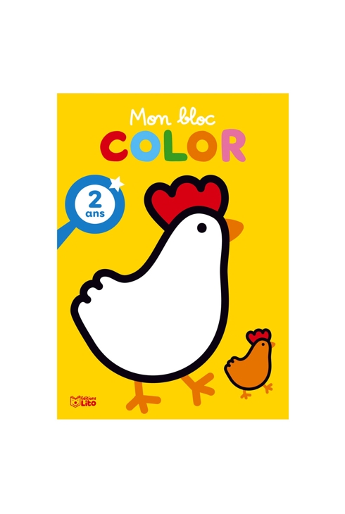 Livre Bloc Color la poule - Lito 1