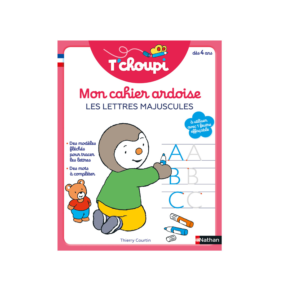 Page De Garde Cahier De Vie Parapluie Livre Mon cahier ardoise les lettres majuscules - Nathan Jeunesse | IDKIDS