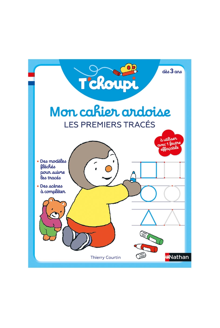 Livre Mon cahier ardoise les premiers tracés - Nathan Jeunesse 1