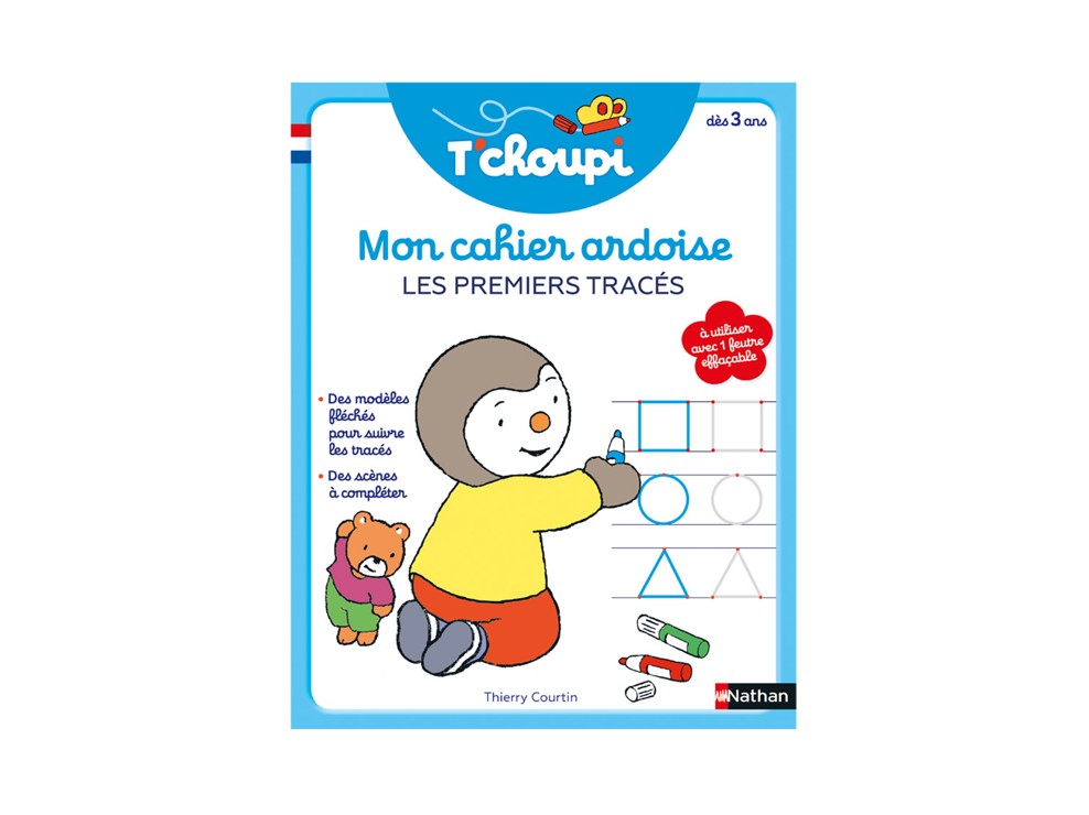 Livre Mon cahier ardoise les premiers tracés - Nathan Jeunesse 1