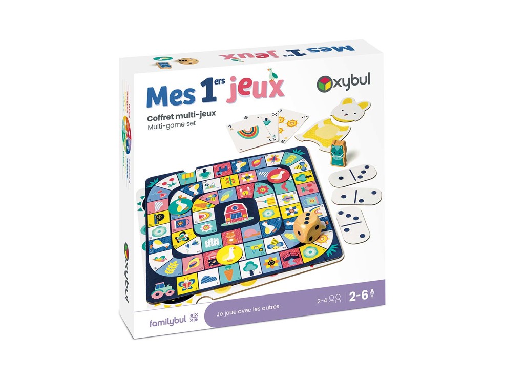 Coffret premiers jeux de société Farm Play Oxybul 1