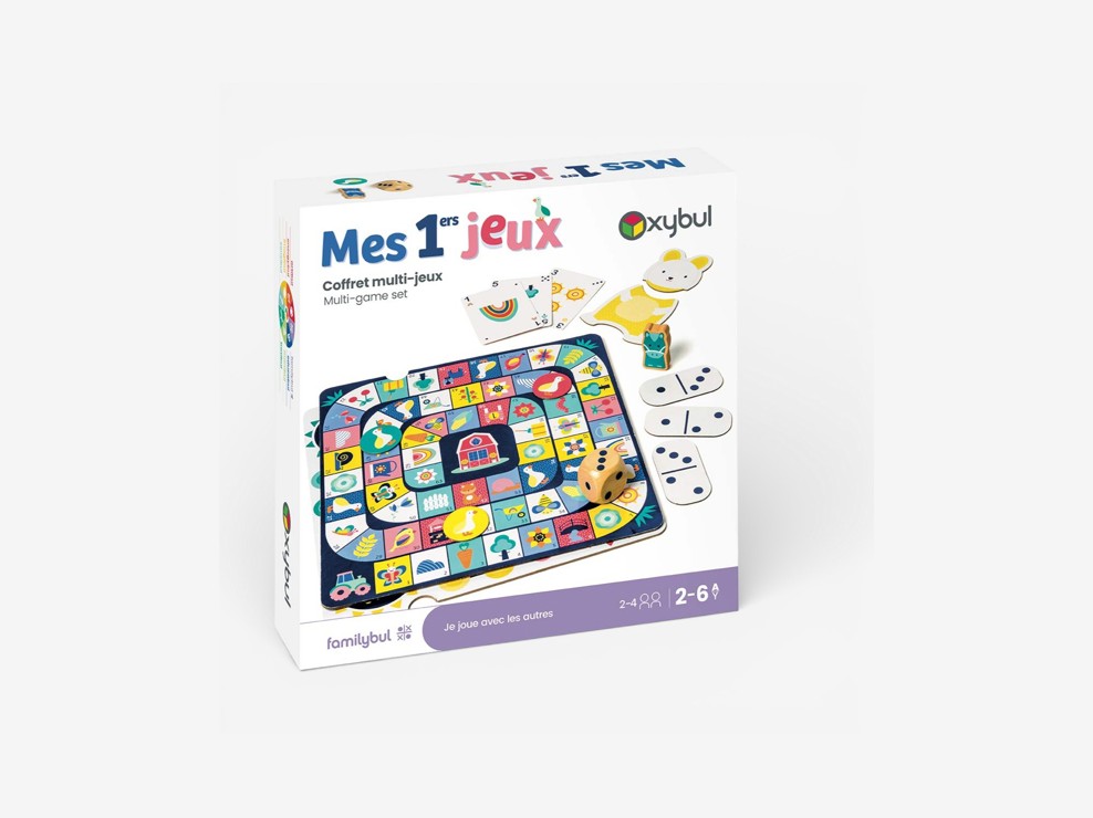 Coffret premiers jeux de société Farm Play Oxybul 1