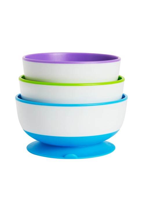 Lot de 3 bols avec ventouse Munchkin 1
