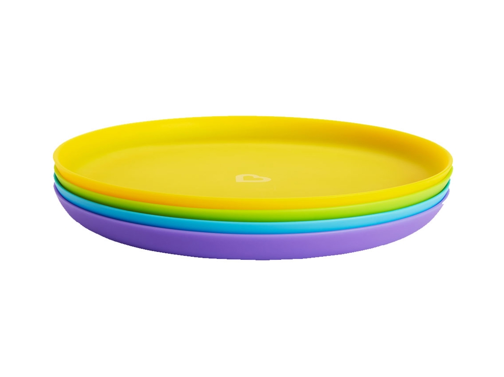 Lot de 4 assiettes multicolores Munchkin 1