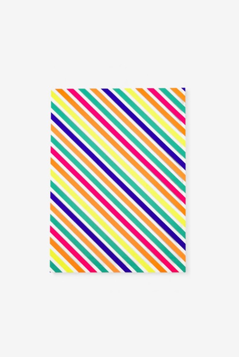 2 feuilles papier cadeau arc en ciel Oxybul 2