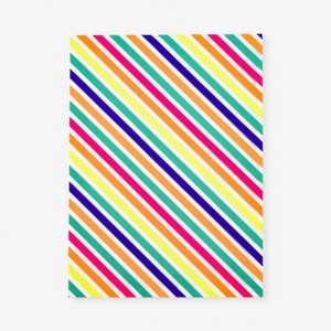 2 feuilles papier cadeau arc en ciel Oxybul