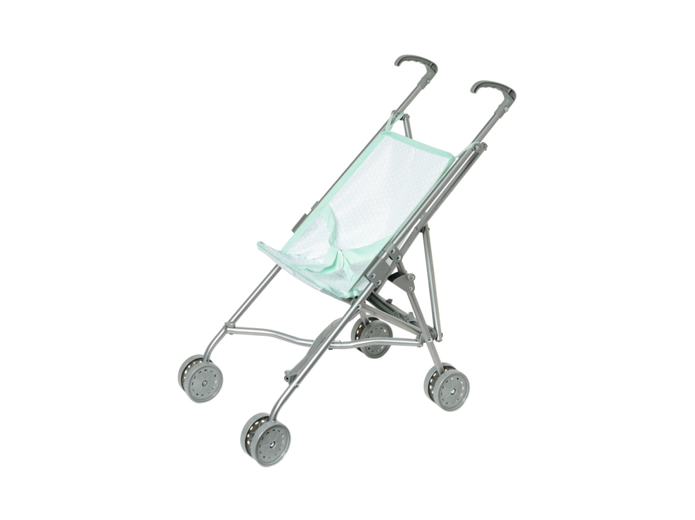 Poussette pour poupée vert d'eau Oxybul 1