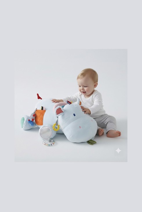 Peluche multi activités Axel l'hippo Oxybul 2
