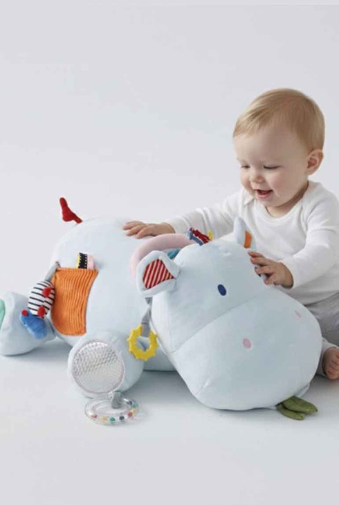 Peluche multi activités Axel l'hippo Oxybul 2