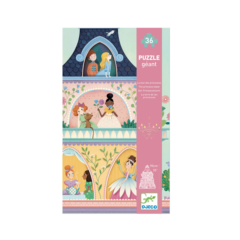 Djeco - Puzzle La tour des princesses 36 pièces