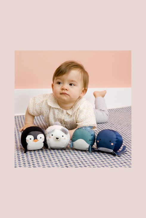 Doos met 4 Dooballs Babytolove oceaanballen 2