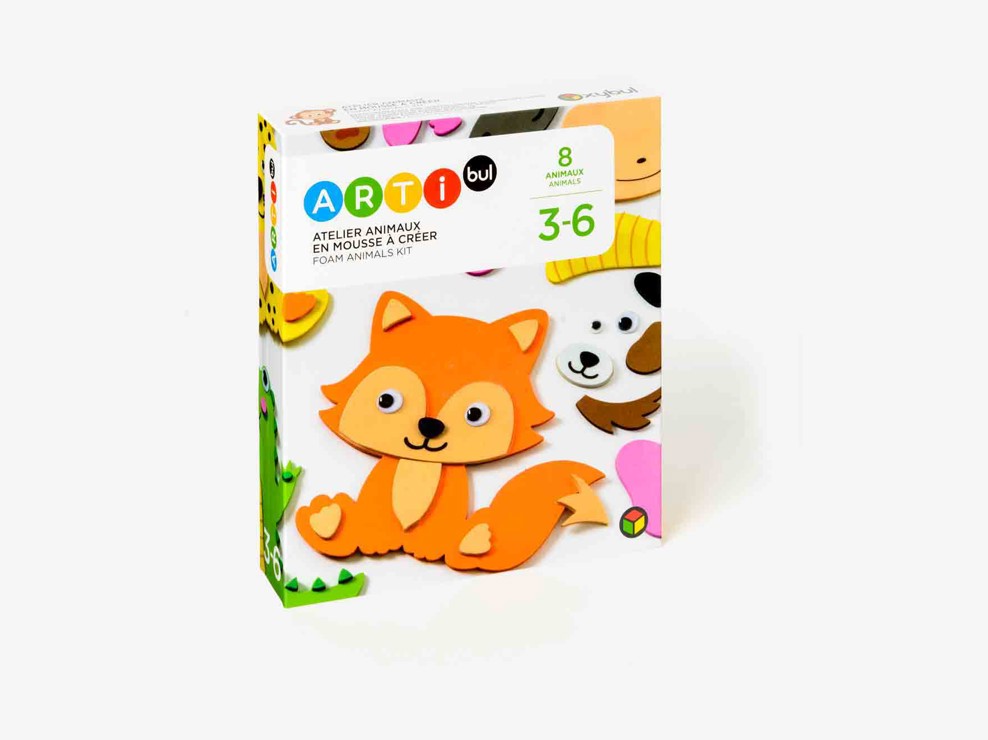 Atelier 8 animaux en mousse Oxybul 1