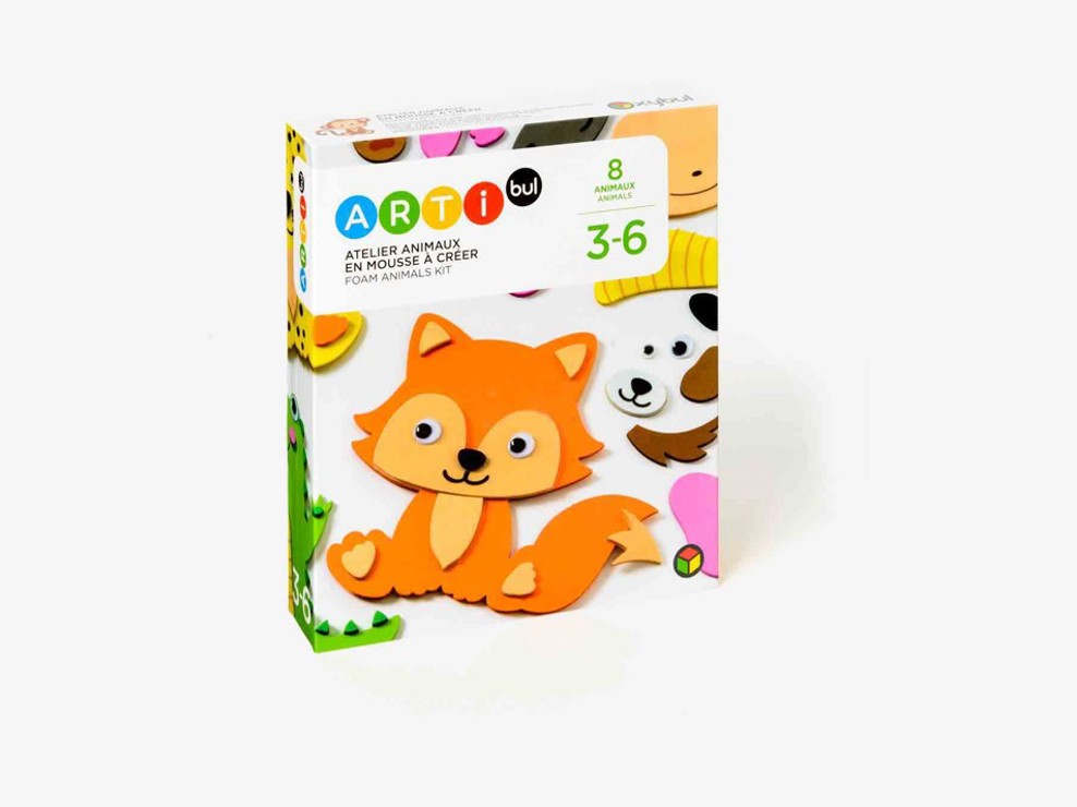 Atelier 8 animaux en mousse Oxybul 1