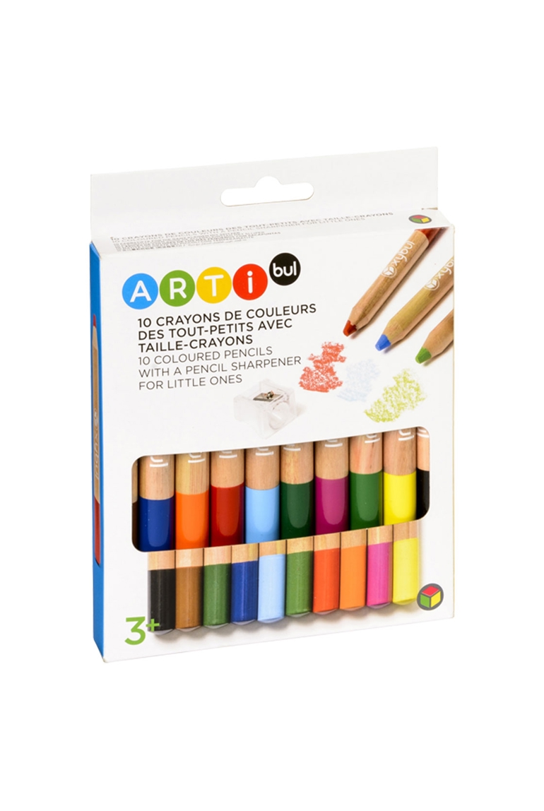 10 crayons des petits + taille crayons Oxybul 1