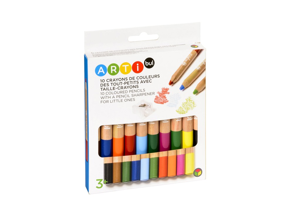 10 crayons des petits + taille crayons Oxybul 1