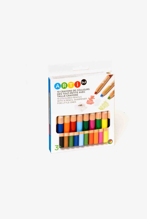 10 crayons des petits + taille crayons Oxybul 1