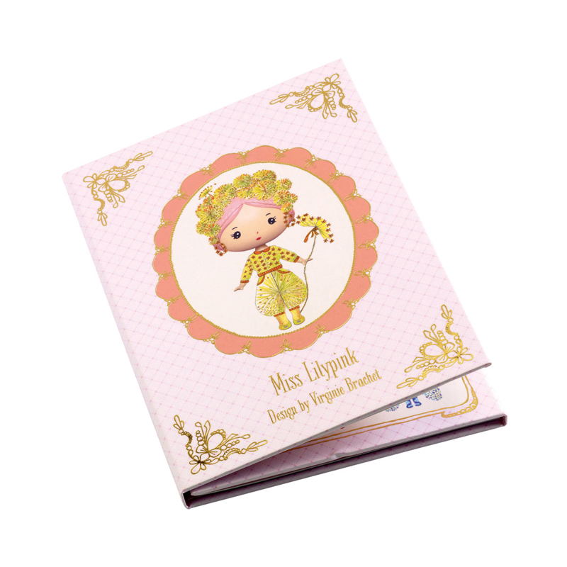 Djeco - Carnet de stickers Tinyly Miss Lilypink