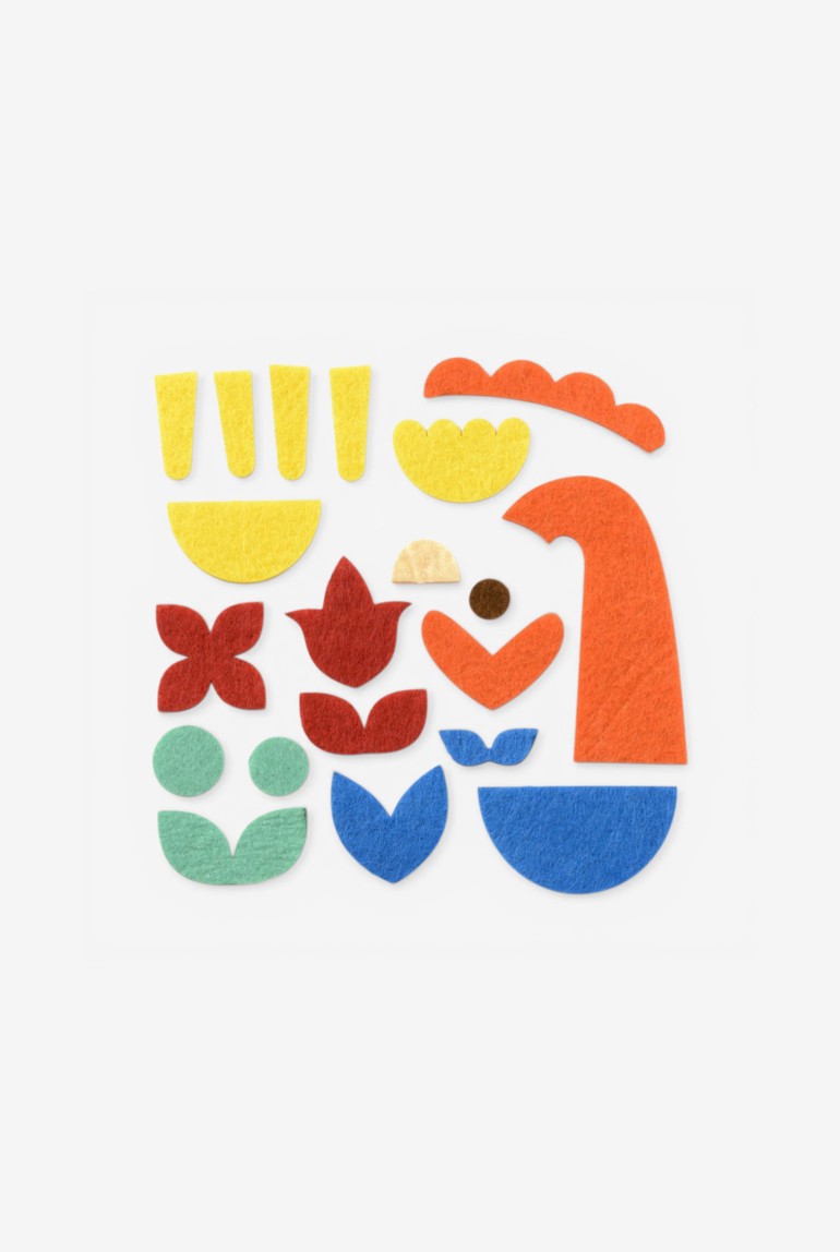 Atelier mosaïques feutrine animaux de la forêt Oxybul | Okaïdi & Obaïbi