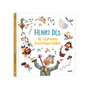 Livre-CD Les 10 chansons incontournables d'Henri Dès - Auzou 1